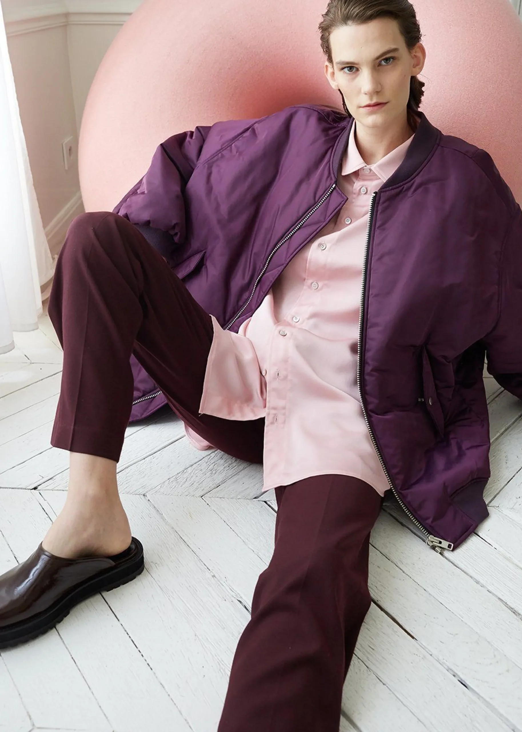 The Frankie Shop Astra Bomber Jacket Royal Purple Outlet
