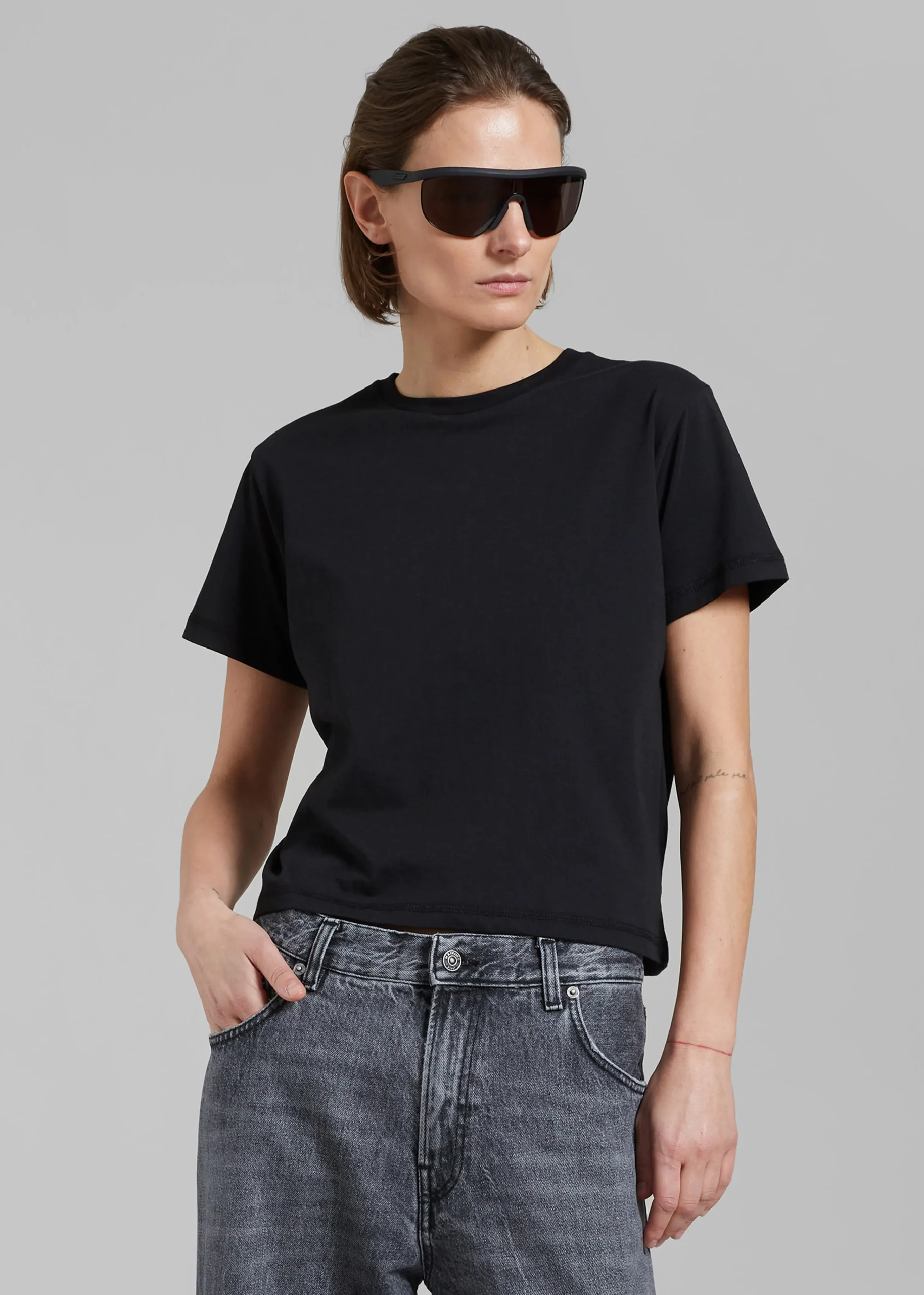 The Frankie Shop Athens Tee Black