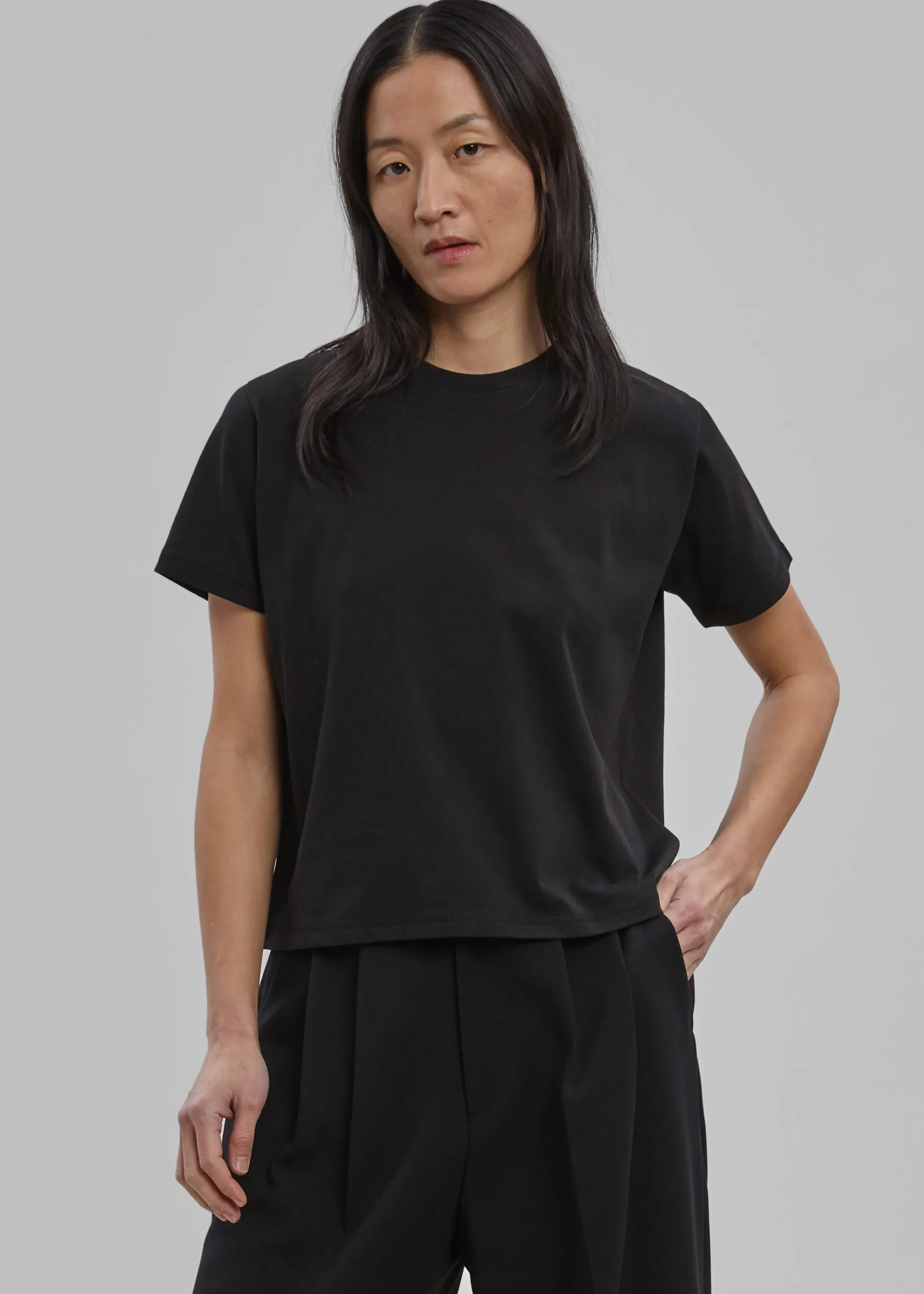 The Frankie Shop Athens Tee Black