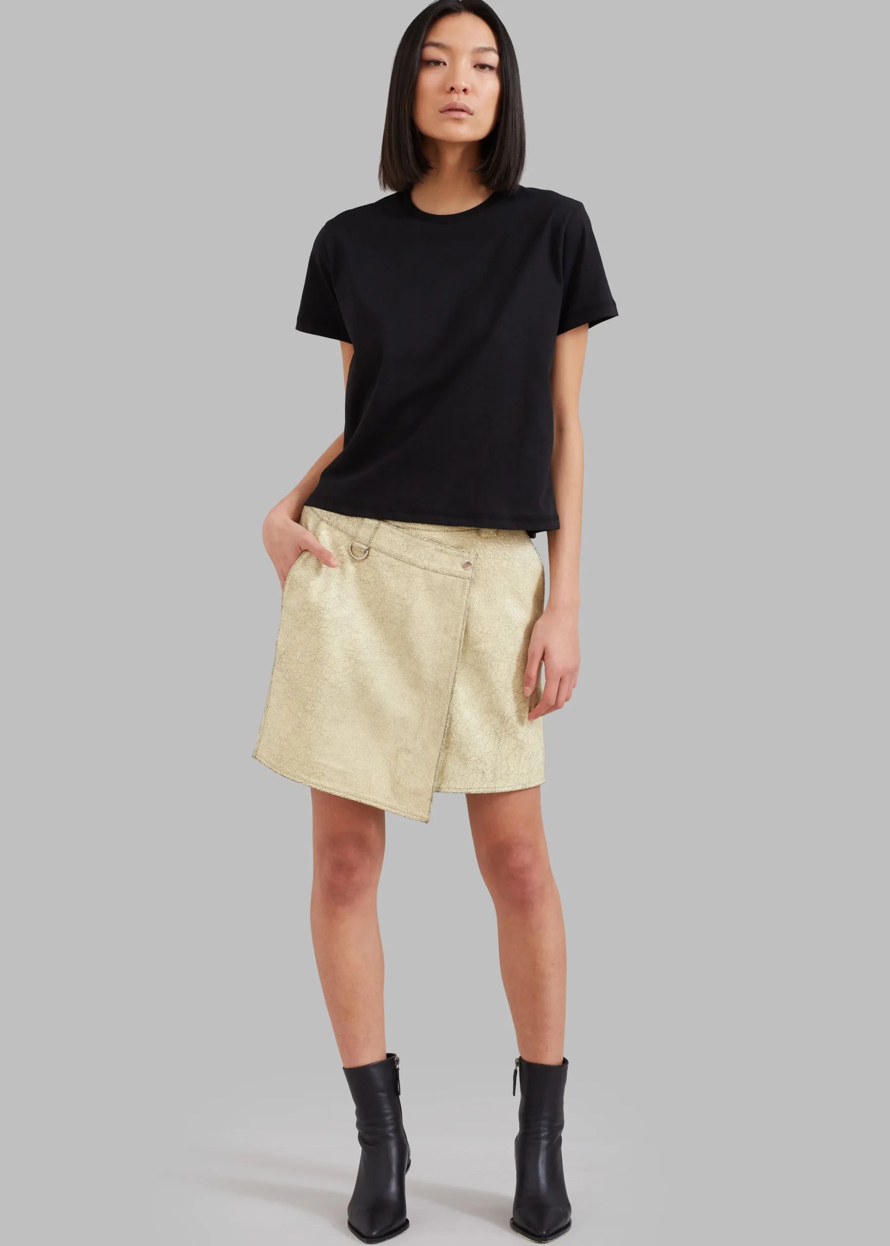 The Frankie Shop Athens Tee Black