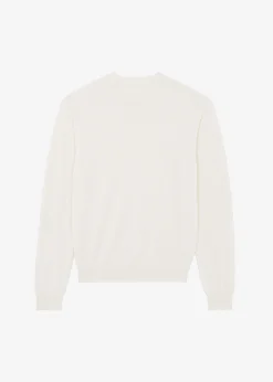 The Frankie Shop Aurora Wool Blend Knit Sweater Cream Hot