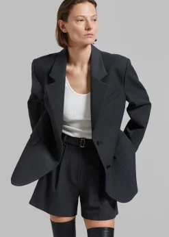 The Frankie Shop Avalon Blazer Charcoal New