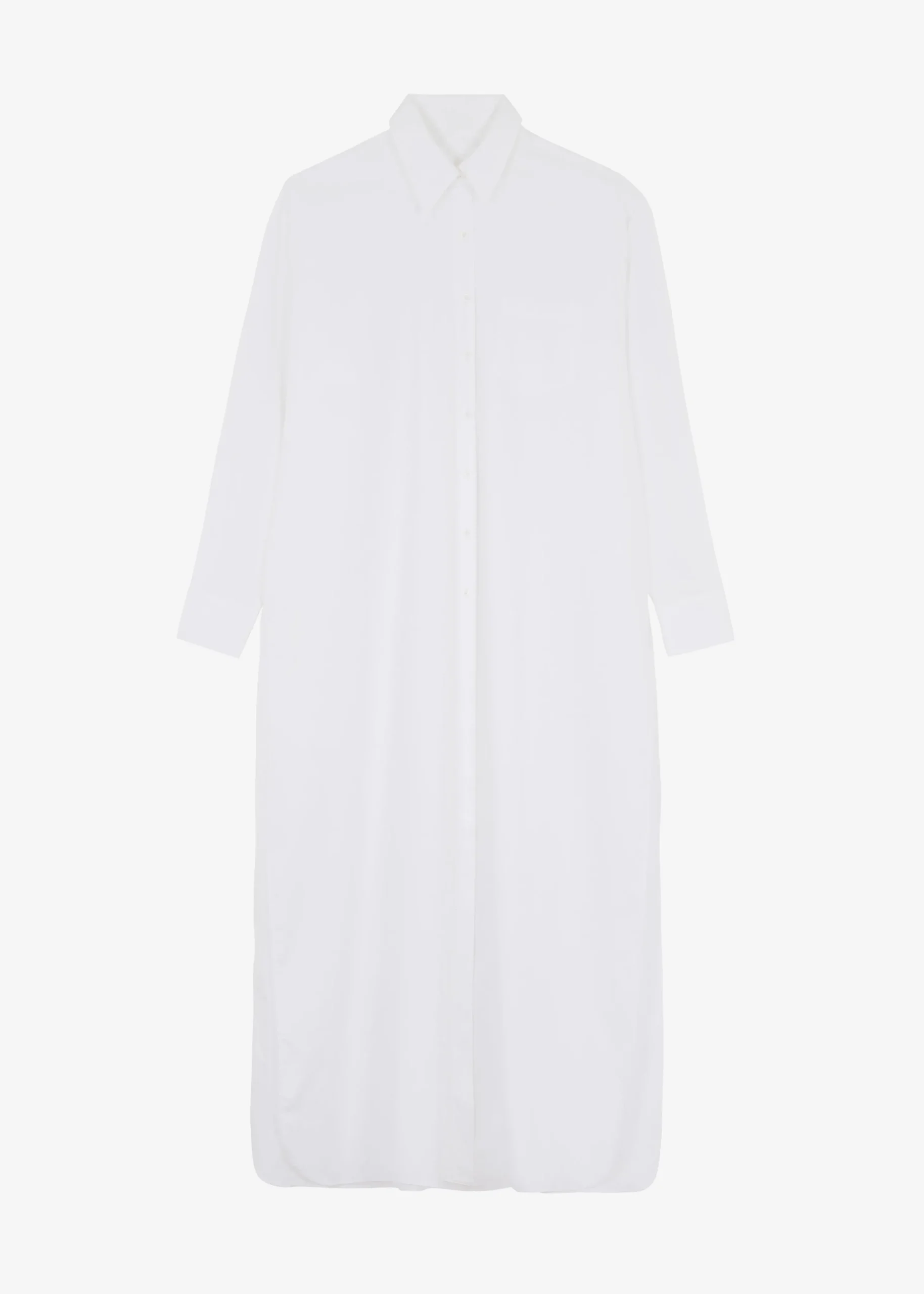 The Frankie Shop Avery Shirt Dress White Clearance