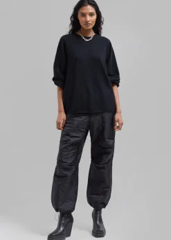 The Frankie Shop Bangor Roundneck Knit Top Black