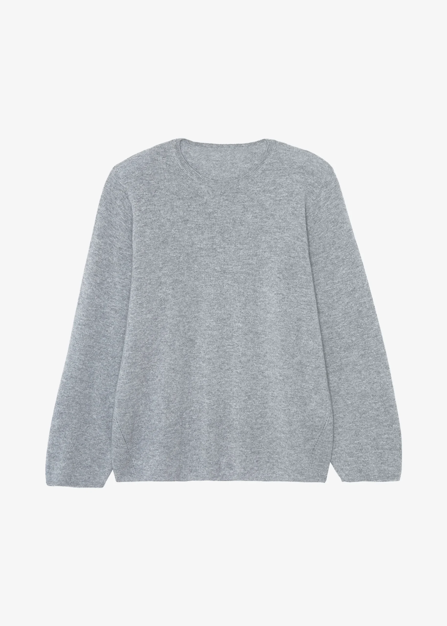 The Frankie Shop Bangor Roundneck Knit Top Grey Clearance