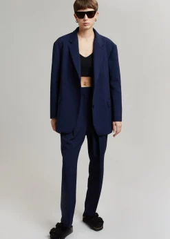 The Frankie Shop Bea Blazer Midnight Blue New