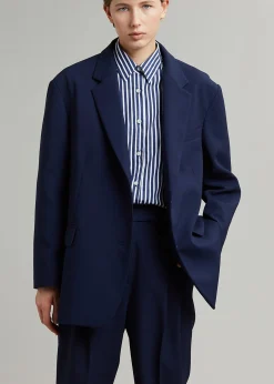 The Frankie Shop Bea Blazer Midnight Blue New
