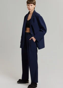 The Frankie Shop Bea Blazer Midnight Blue New