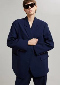 The Frankie Shop Bea Blazer Midnight Blue New