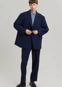 The Frankie Shop Bea Blazer Midnight Blue New