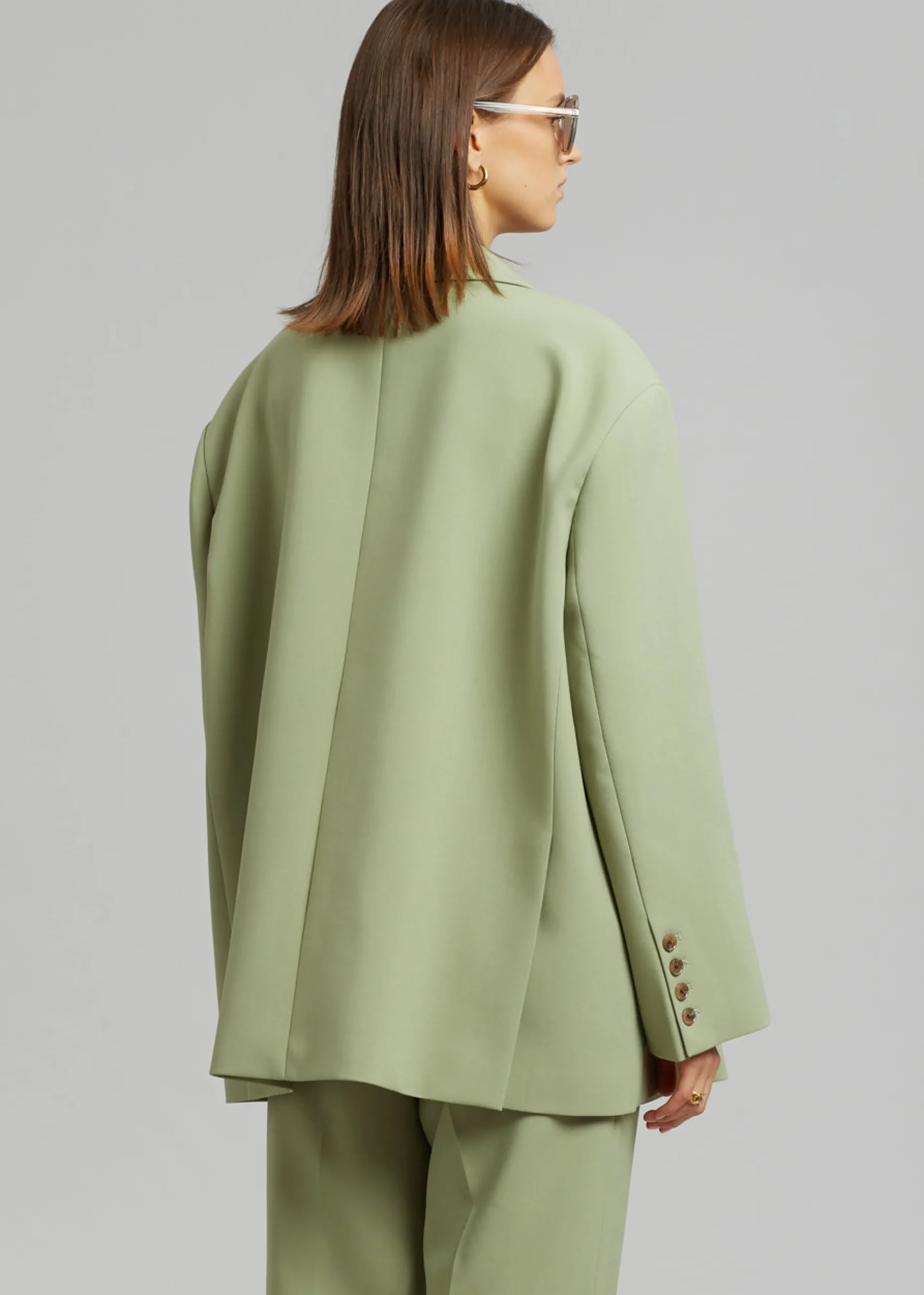 The Frankie Shop Bea Blazer Sage Clearance