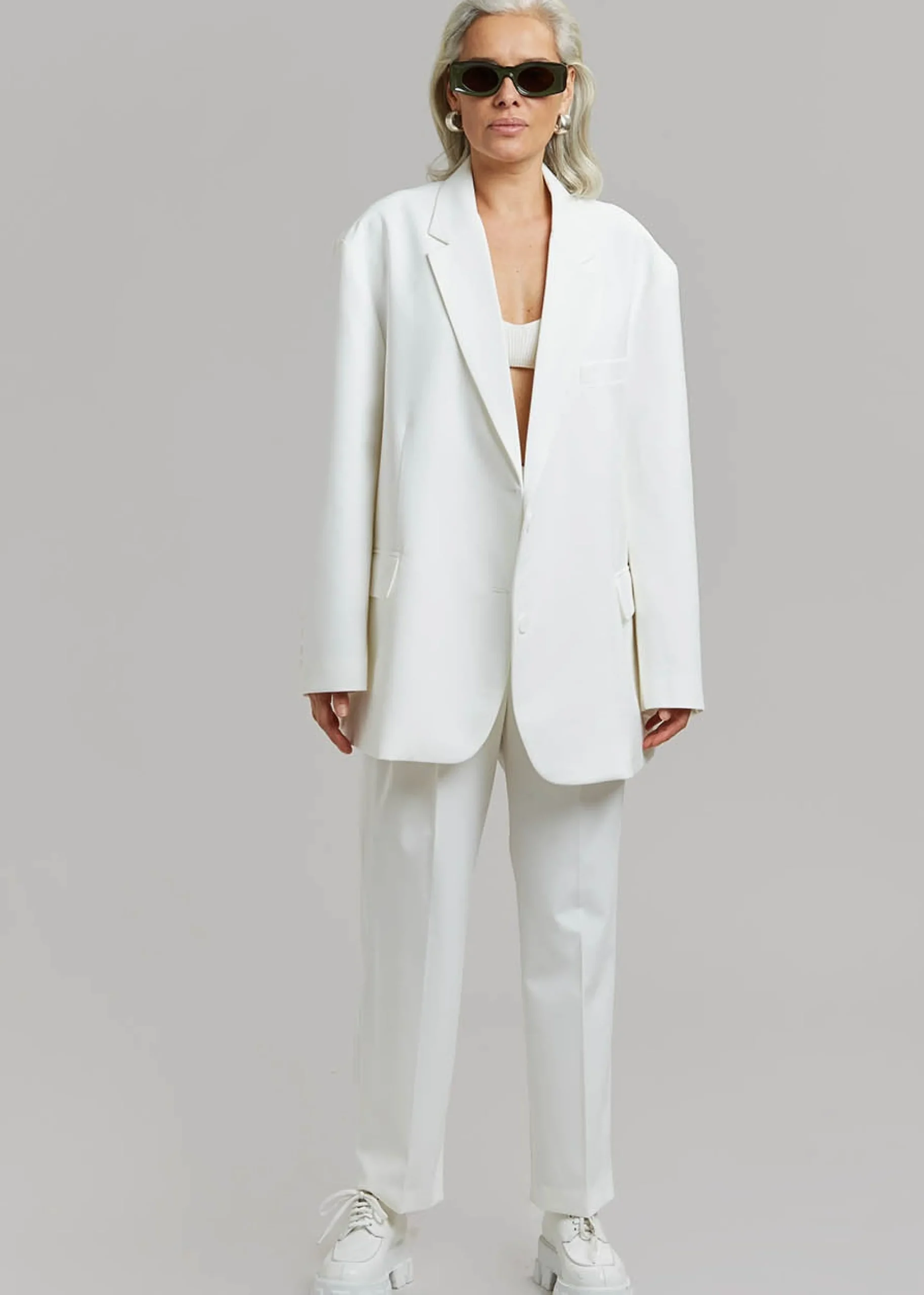 The Frankie Shop Bea Blazer White Sale