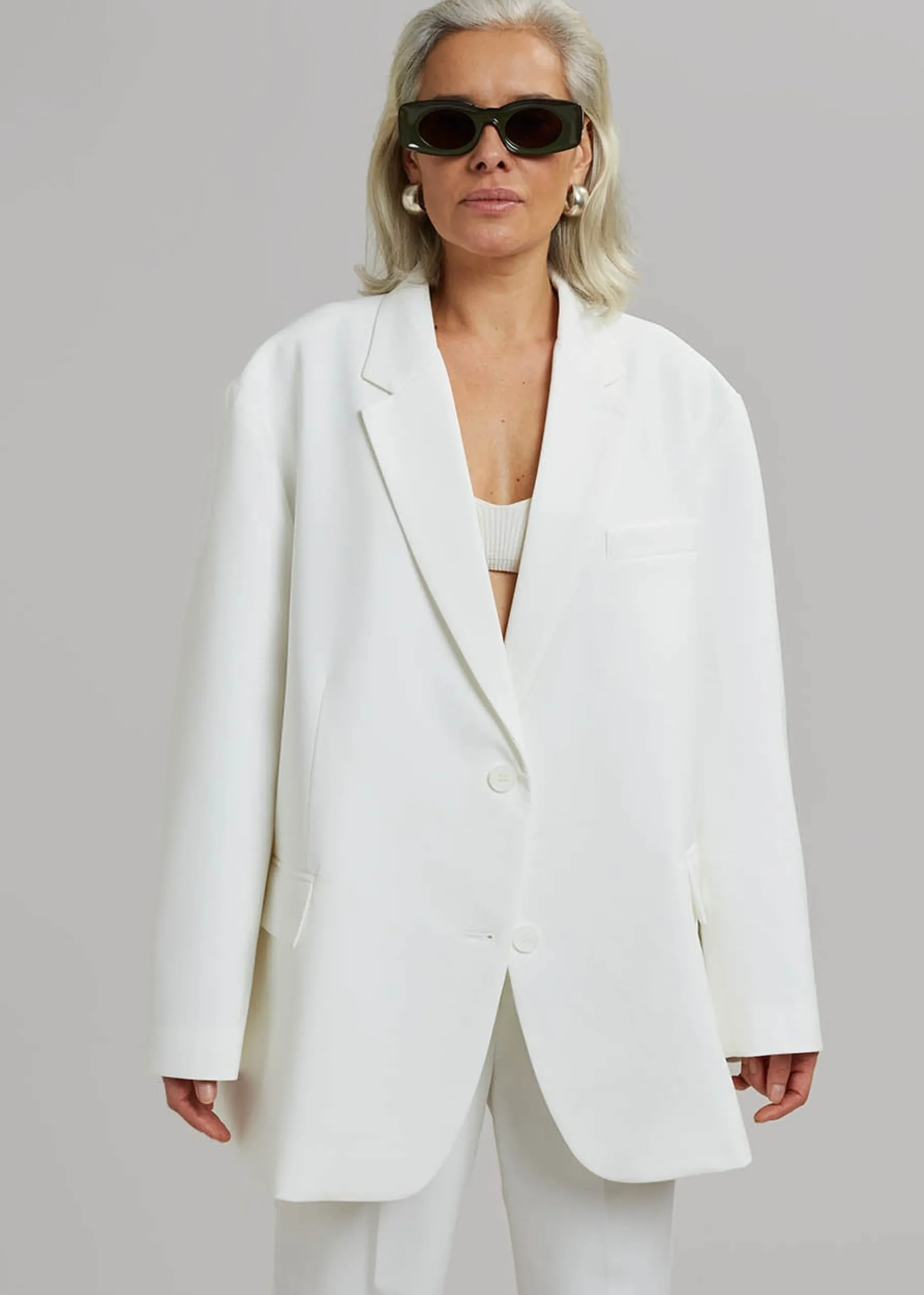 The Frankie Shop Bea Blazer White Sale