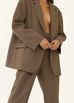 The Frankie Shop Bea Blazer Chocolate Best