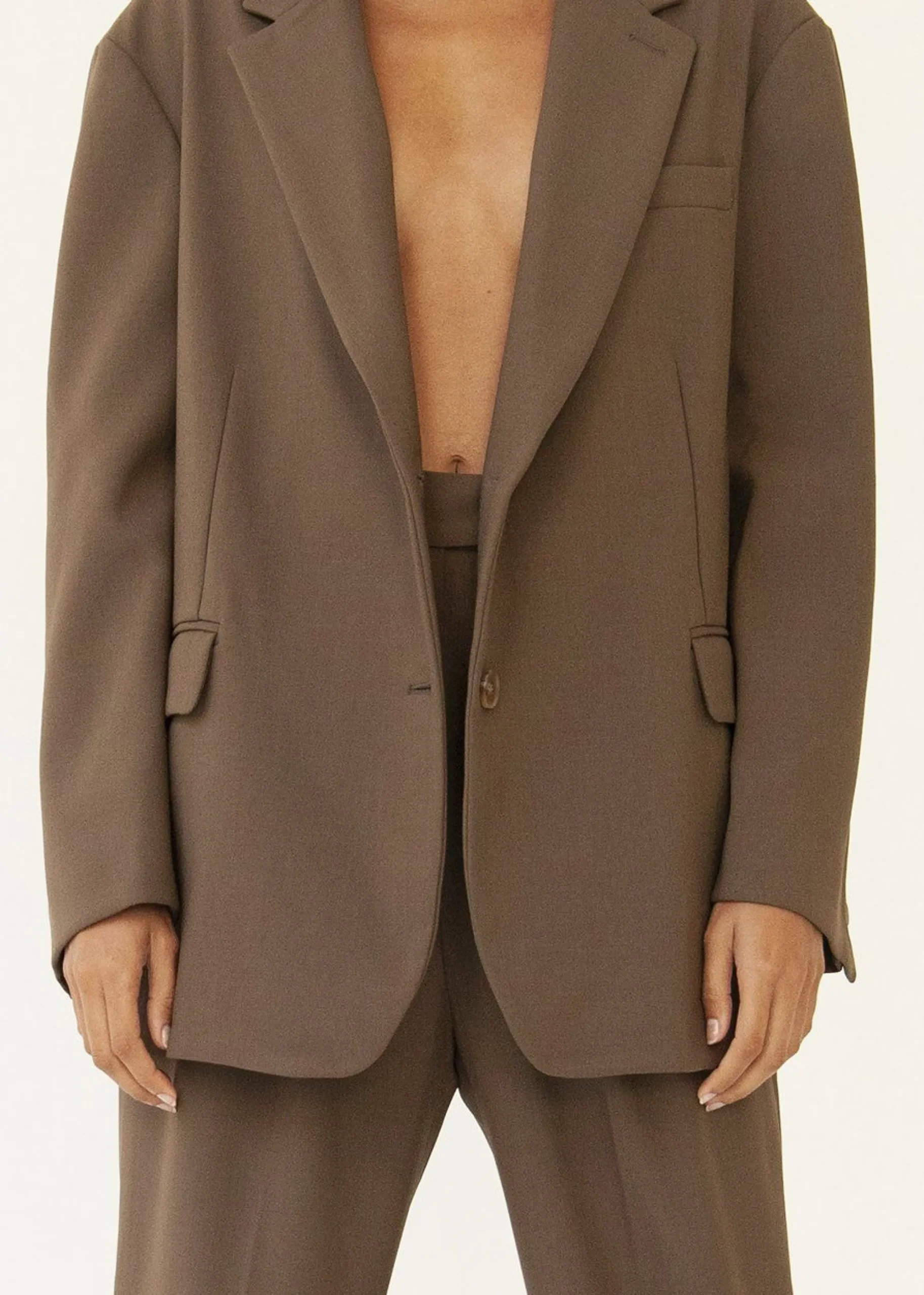 The Frankie Shop Bea Blazer Chocolate Best
