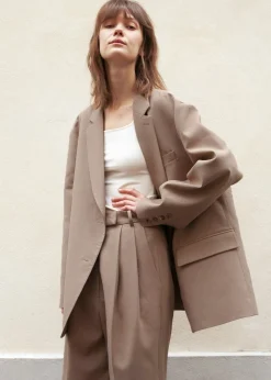 The Frankie Shop Bea Blazer Latte New