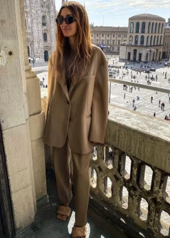 The Frankie Shop Bea Blazer Latte New
