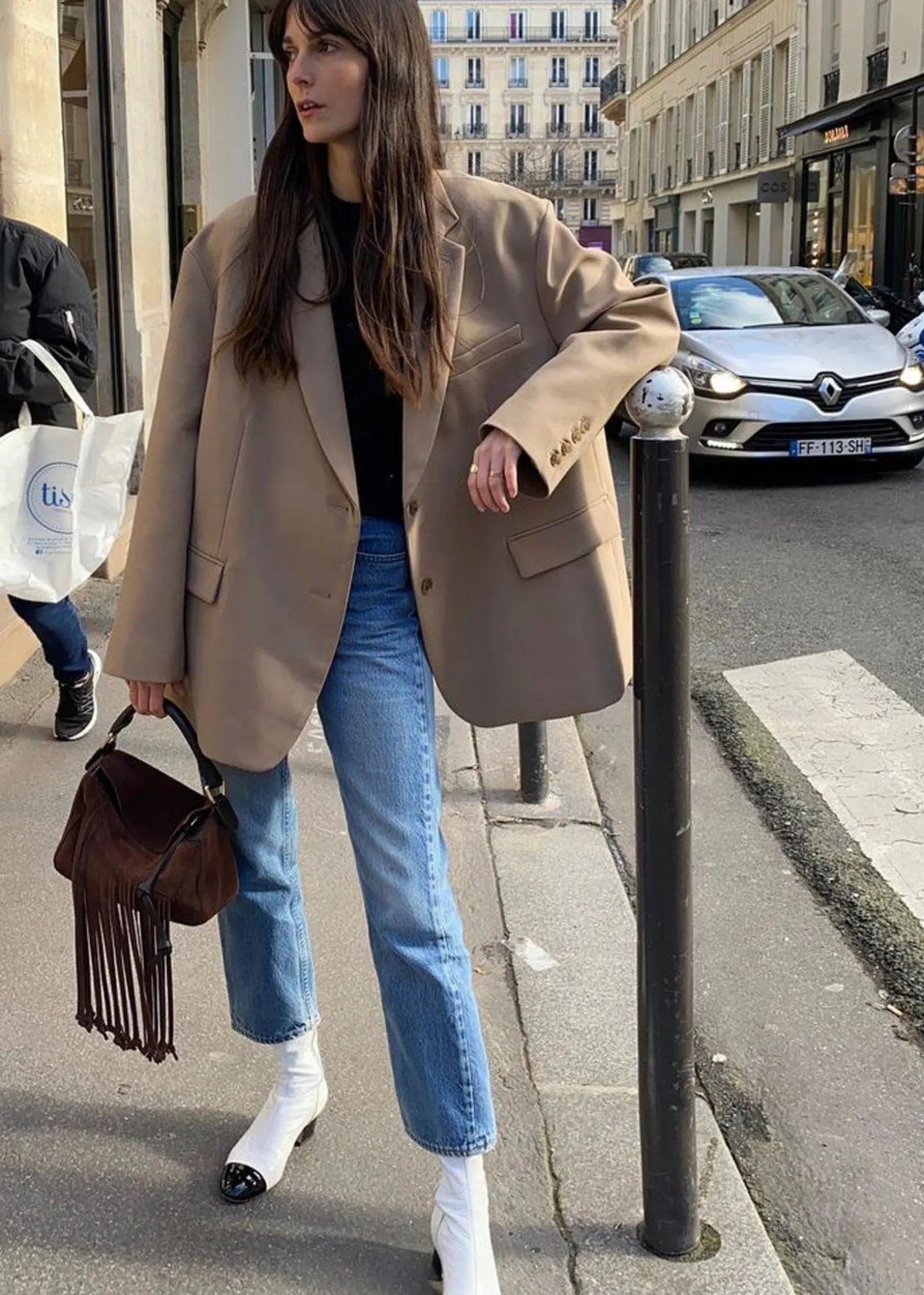 The Frankie Shop Bea Blazer Latte New