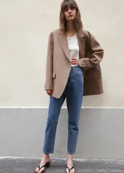 The Frankie Shop Bea Blazer Latte New