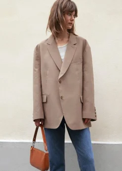 The Frankie Shop Bea Blazer Latte New