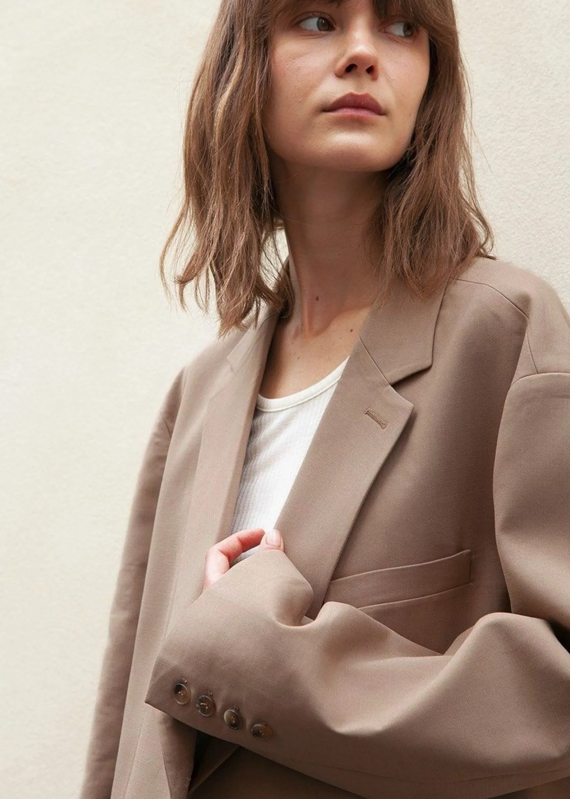The Frankie Shop Bea Blazer Latte New