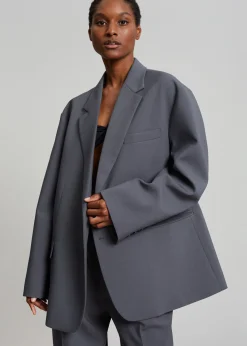 The Frankie Shop Bea Blazer Charcoal