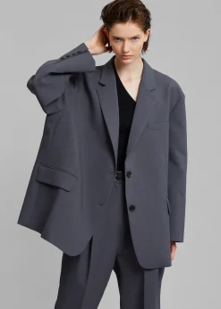 The Frankie Shop Bea Blazer Charcoal
