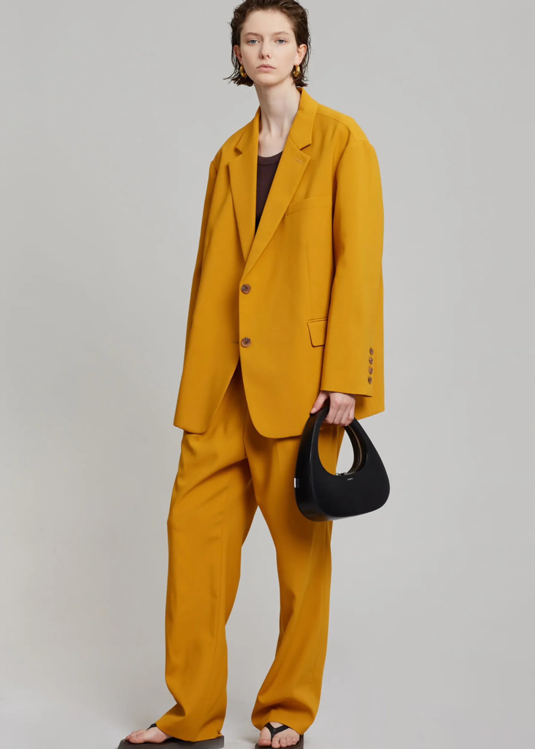 The Frankie Shop Bea Blazer Mustard Clearance