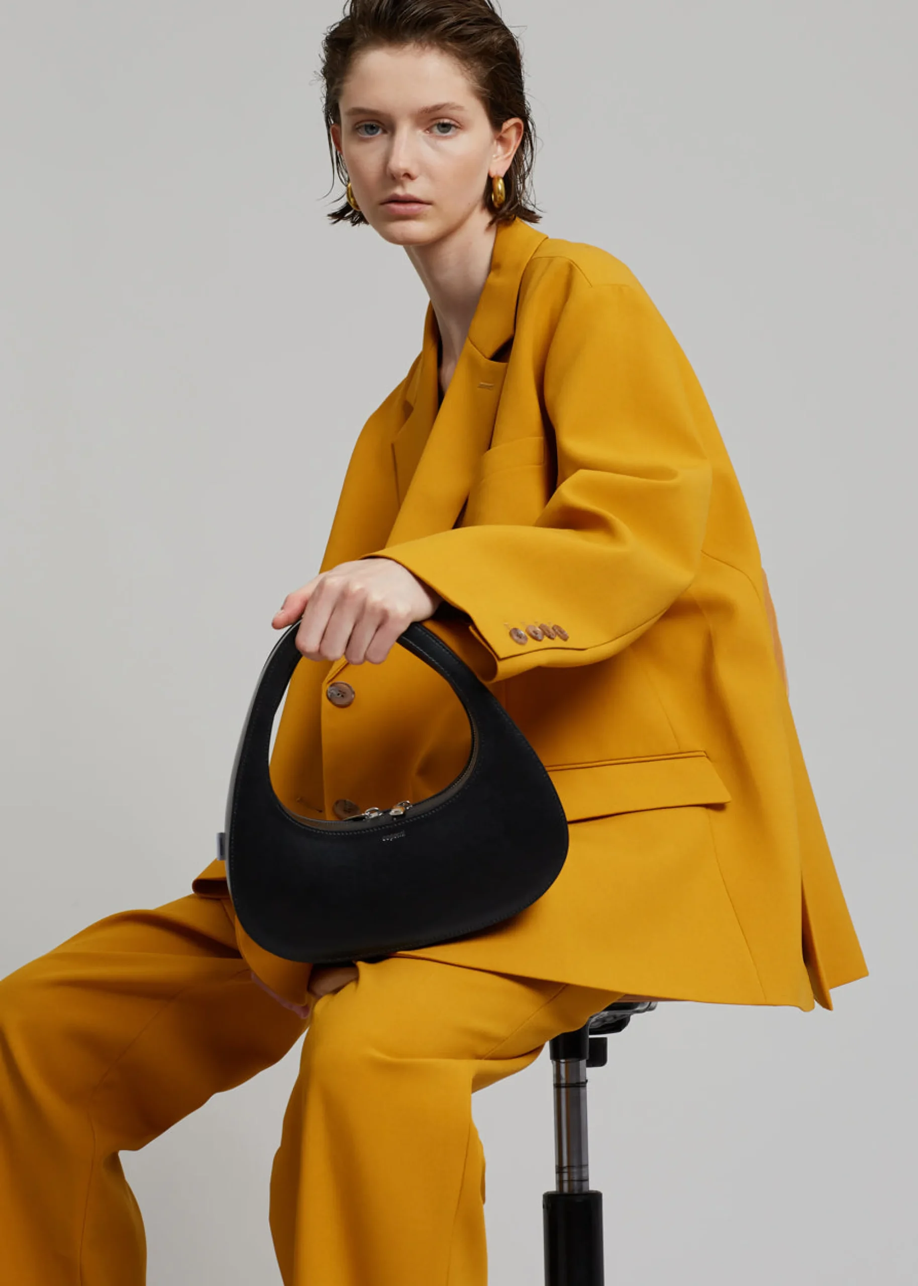 The Frankie Shop Bea Blazer Mustard Clearance