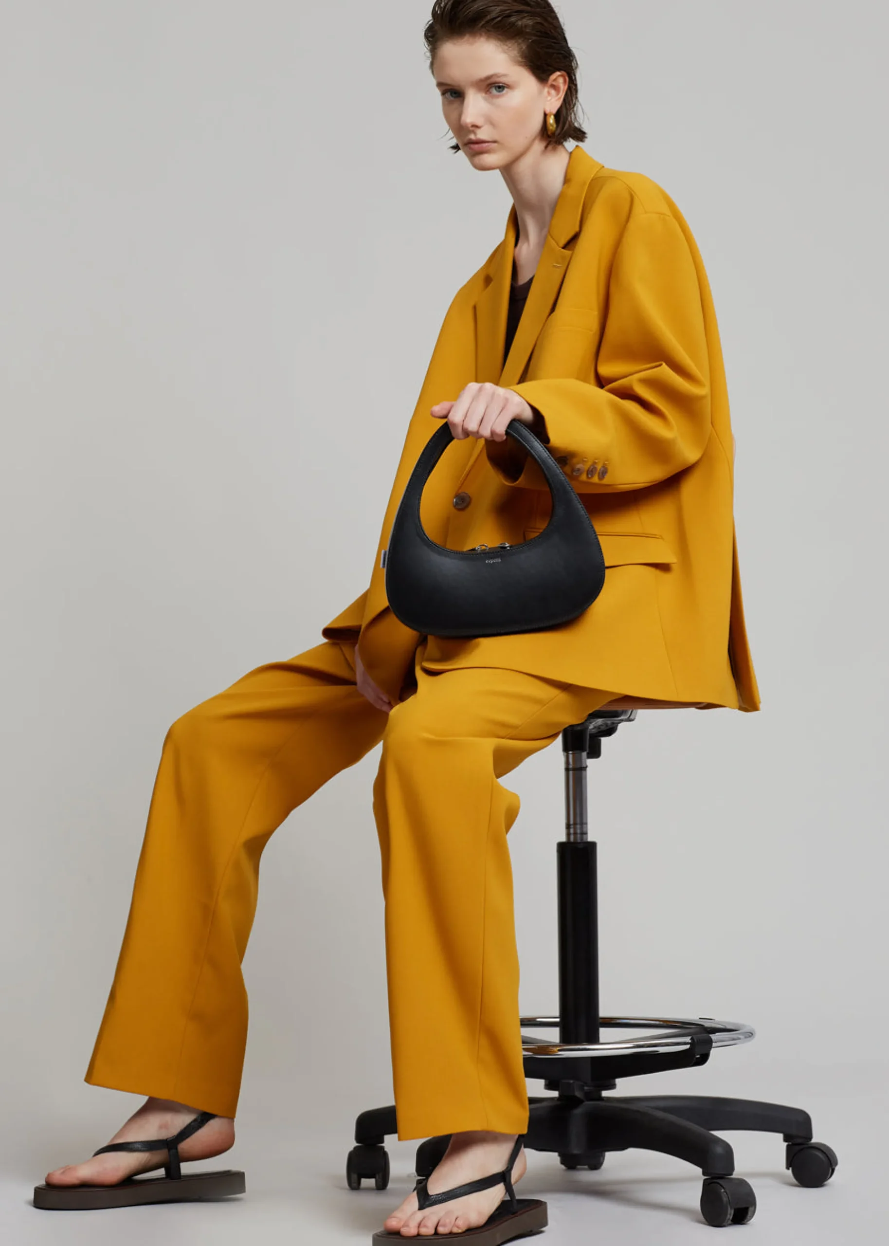 The Frankie Shop Bea Blazer Mustard Clearance