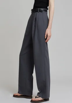The Frankie Shop Bea Suit Pants Charcoal Hot