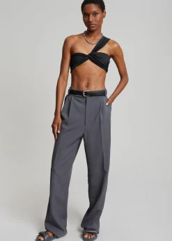 The Frankie Shop Bea Suit Pants Charcoal Hot
