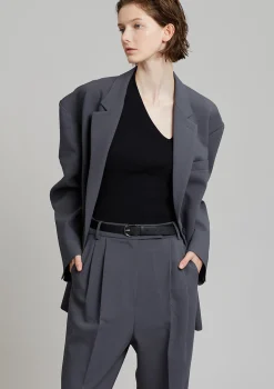 The Frankie Shop Bea Suit Pants Charcoal Hot