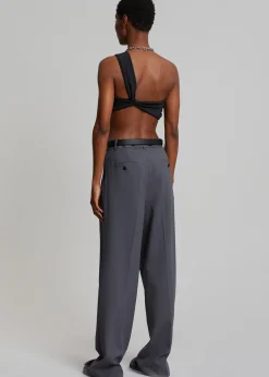 The Frankie Shop Bea Suit Pants Charcoal Hot