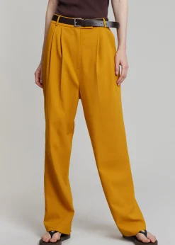 The Frankie Shop Bea Suit Pants Mustard Best