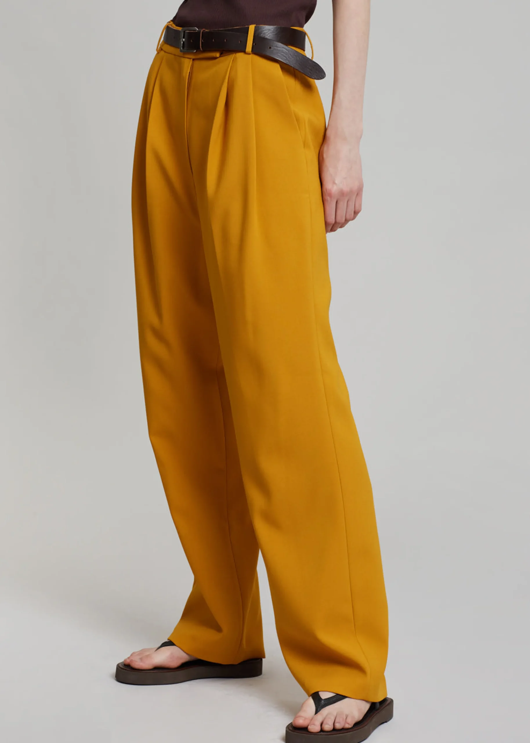 The Frankie Shop Bea Suit Pants Mustard Best