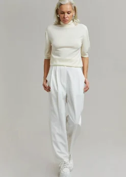 The Frankie Shop Bea Suit Pants White