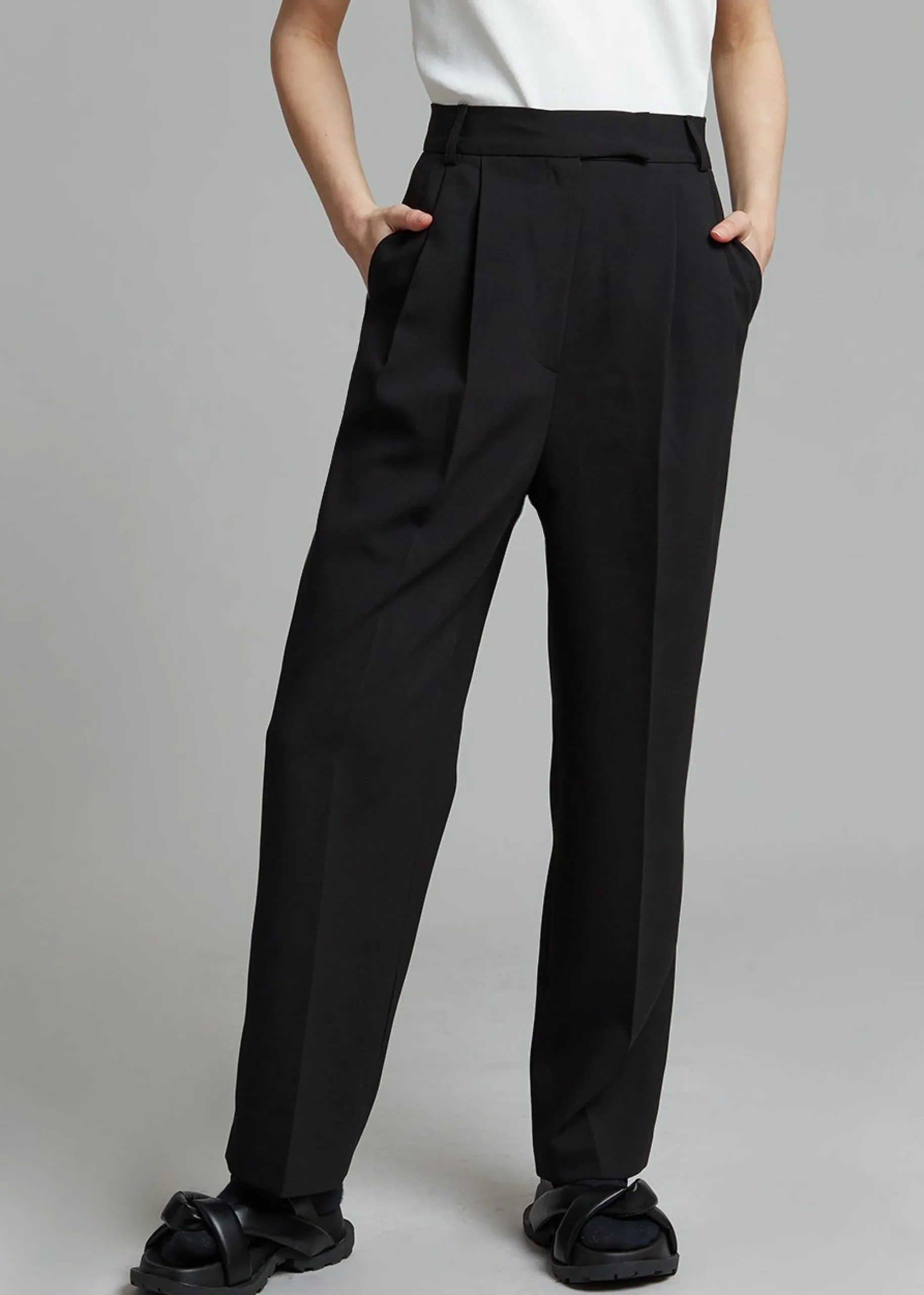 The Frankie Shop Bea Suit Pants Black Clearance