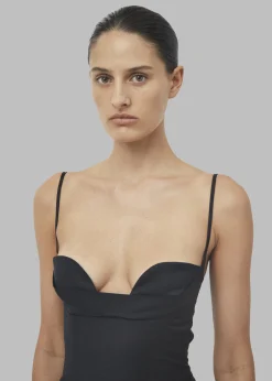 The Frankie Shop Beare Park Cowl Neck Pencil Dress Black Outlet
