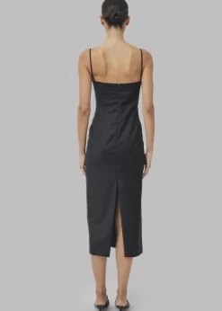 The Frankie Shop Beare Park Cowl Neck Pencil Dress Black Outlet