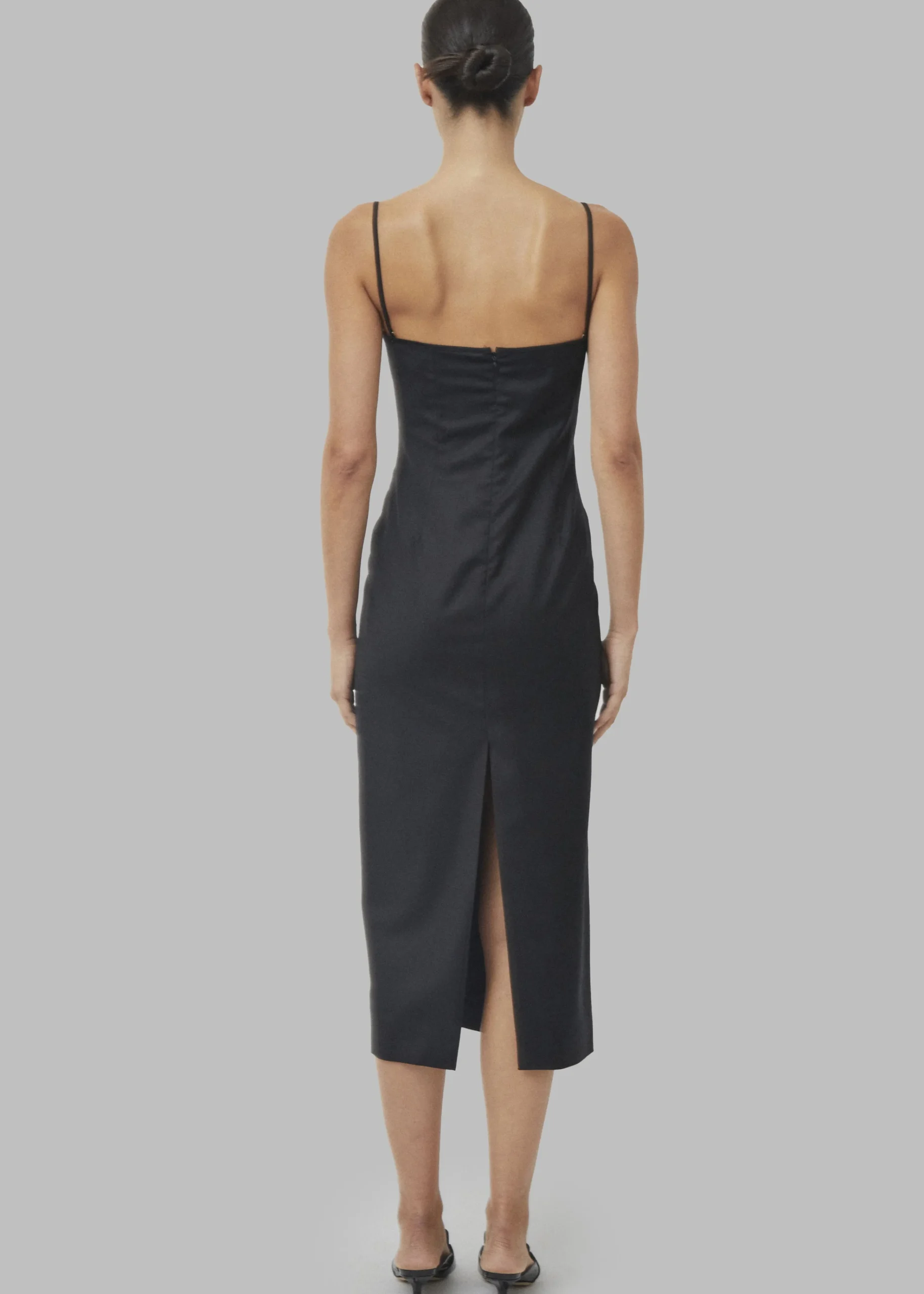 The Frankie Shop Beare Park Cowl Neck Pencil Dress Black Outlet