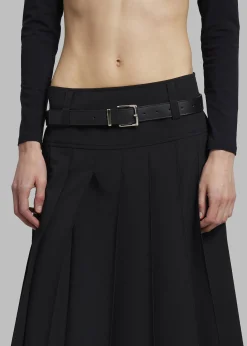 The Frankie Shop Beaufille 24/7 Belt Black New
