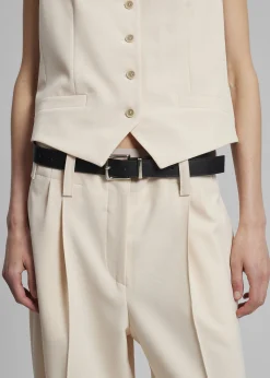 The Frankie Shop Beaufille 24/7 Belt Black New