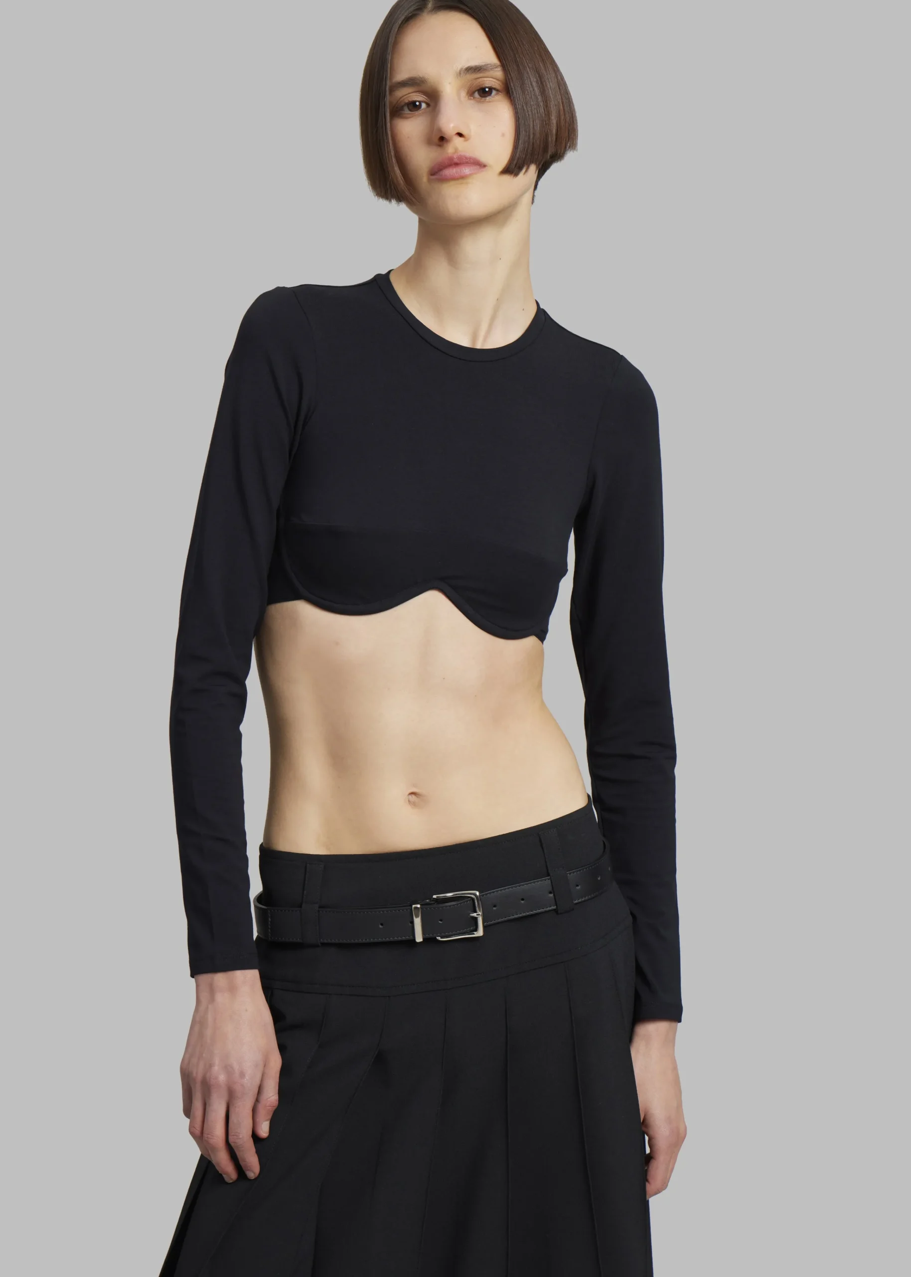 The Frankie Shop Beaufille 24/7 Belt Black New