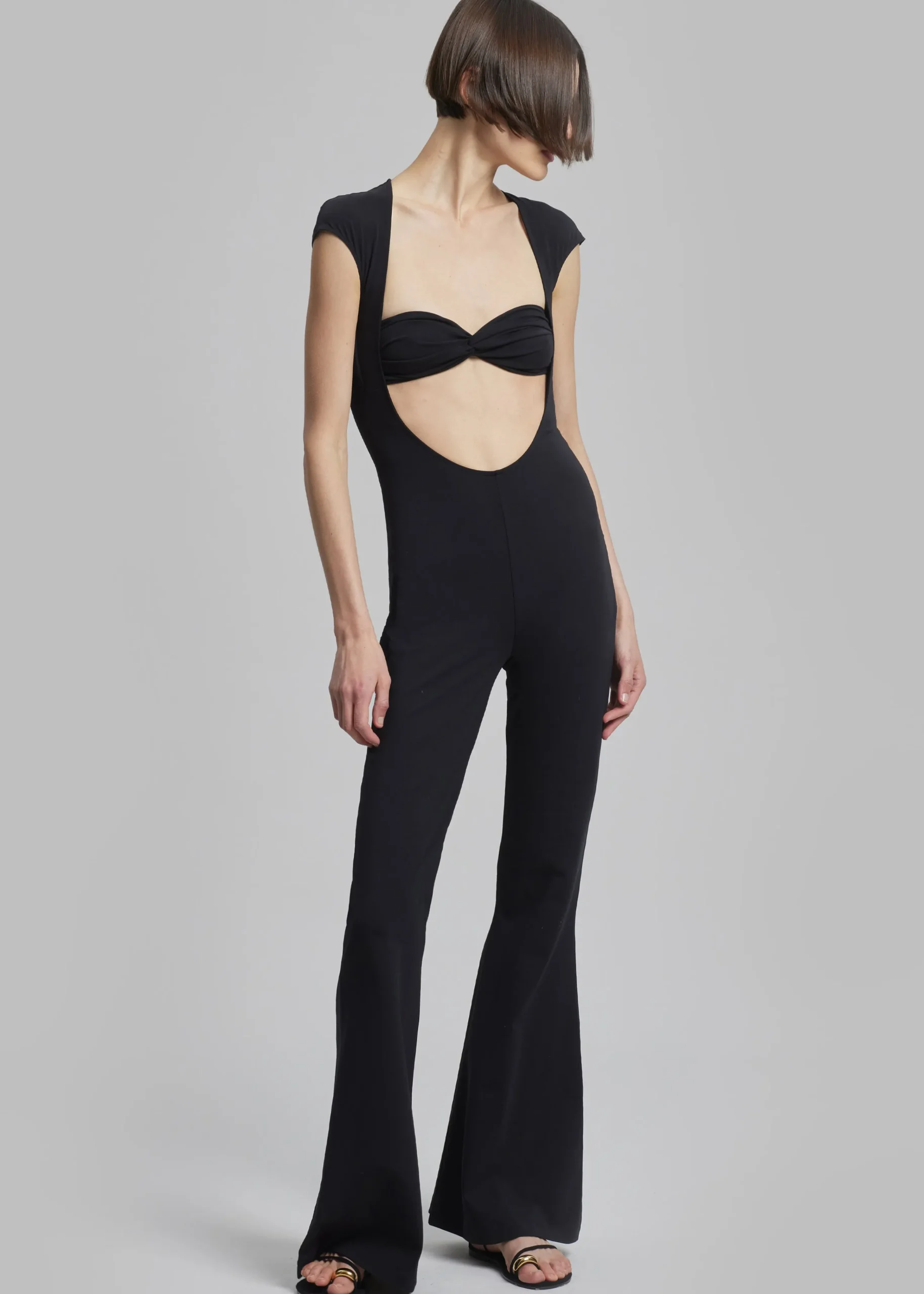 The Frankie Shop Beaufille Baes Catsuit Black Outlet