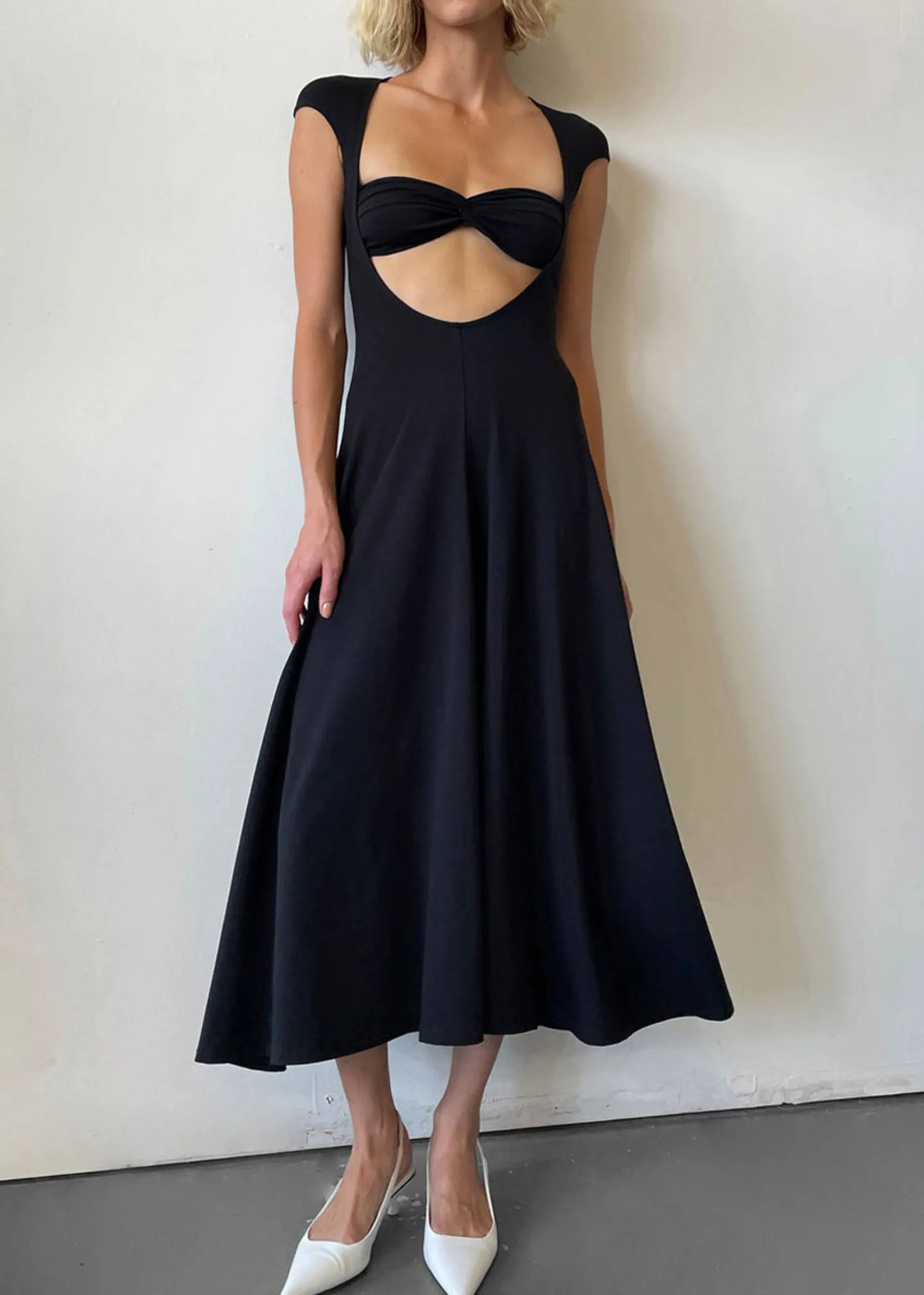 The Frankie Shop Beaufille Baes Dress Black Sale