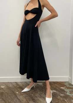The Frankie Shop Beaufille Baes Halter Dress Black Best