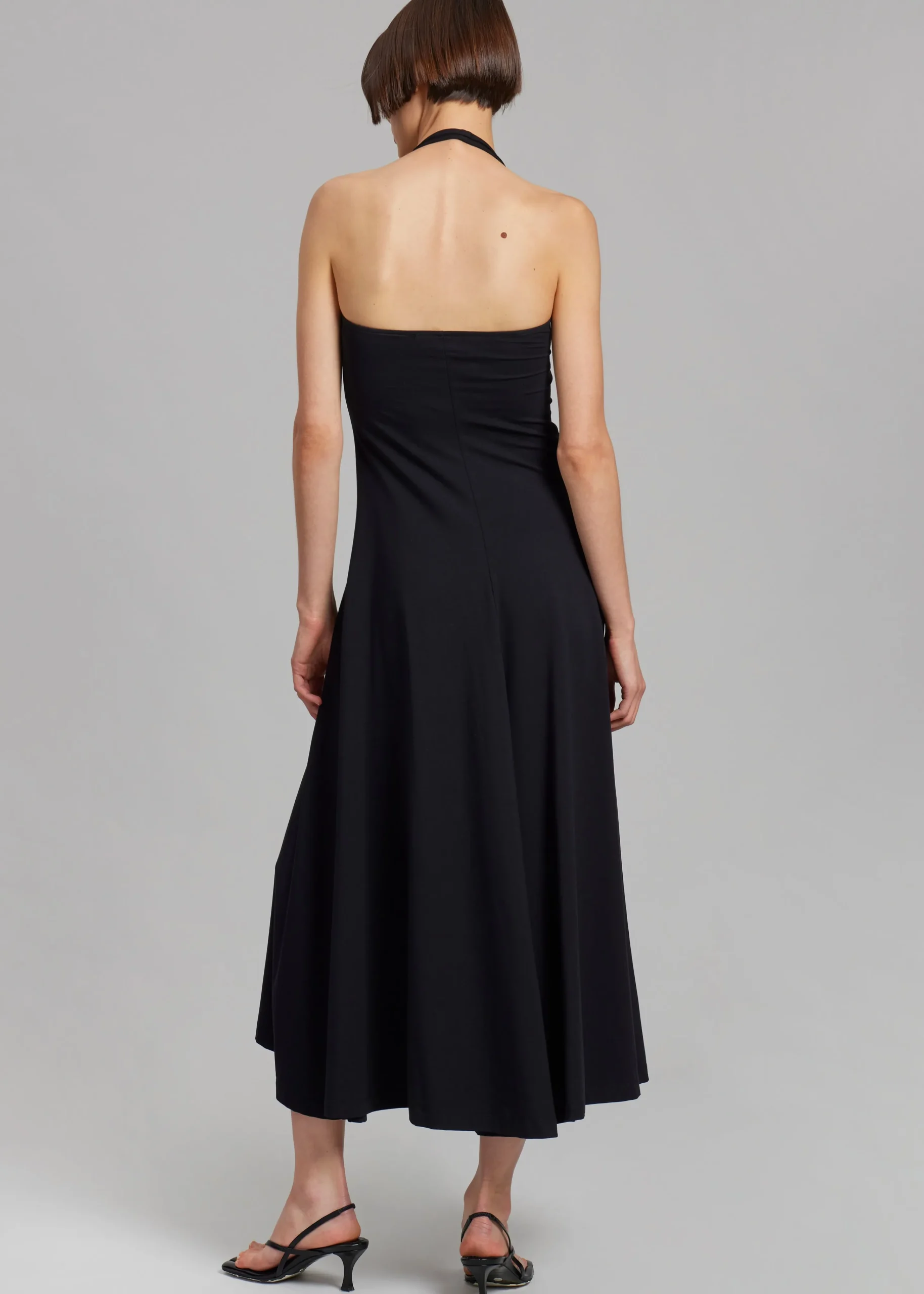 The Frankie Shop Beaufille Baes Halter Dress Black Best