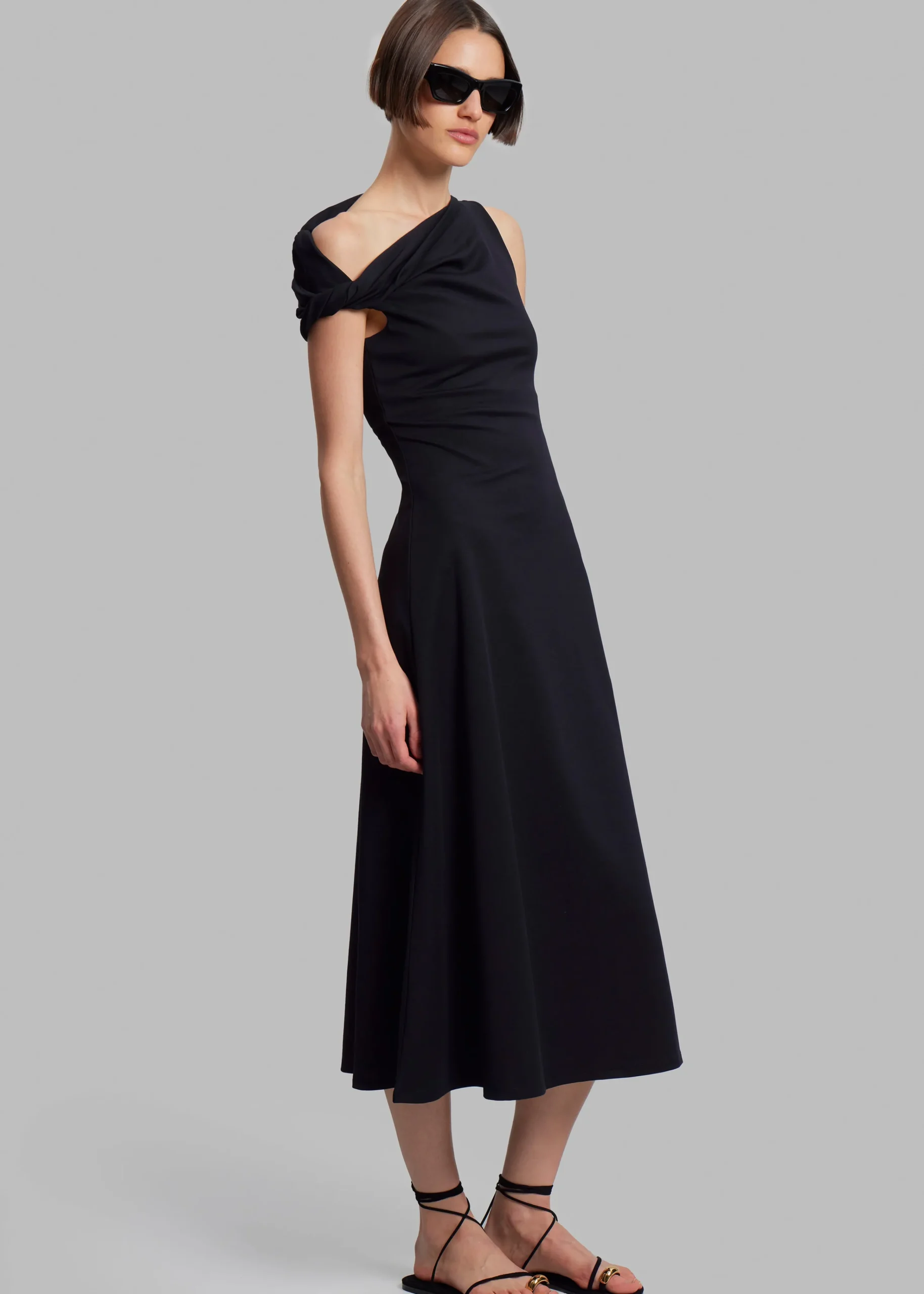 The Frankie Shop Beaufille Indi Dress Black Hot