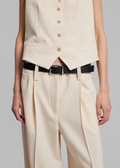 The Frankie Shop Beaufille Ulla Trousers Parchment Clearance